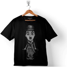 Kendim Seçtim Charlıe Chaplın Çarli Çaplin Logo Silüet Çizim Çocuk T-Shirt