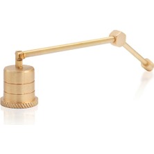 The Mia Brass Pirinç Silindir Mum Söndürücü 18 cm