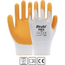 Beybi Pn3 Polyester Örme Nitril Eldiven