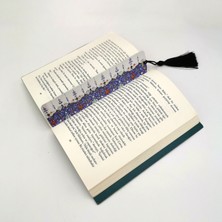 Sadrazam Rumi Desen Baskılı Püsküllü Kitap Ayracı   BOOKMARKAYRAÇ-124