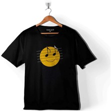 Happy And You Knuw It Müzik Nota Gülen Yüz Çocuk Tişört