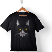 Kendim Seçtim Hıpster Cat Hipstır Kedi Wıth Glasses Gözlük 3 Çocuk Tişört