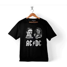 Nikola Tesla Büyüktür Edison Doğru Ac Dc Akım 2 Çocuk Tişört