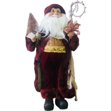 Event Party Store  Yılbaşı Figür Noel Baba (Bordo) 60CM