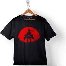 Kendim Seçtim Red Moon Naruto Sılhouette Spy Anıme Manga Çocuk T-Shirt