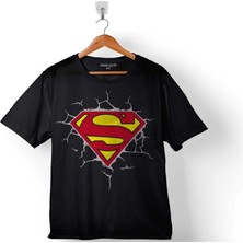 Kendim Seçtim Superman Super Man Logo 3 Boyutlu Çocuk T-Shirt