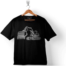 Ekskavatör Kato Kepçe Loder Iş Makinesi Çocuk Tişört