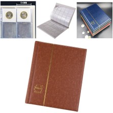 Strade Store Coin Collector Albüm (Pvc & Pu Cover) 20 Yuva - Brown (Yurt Dışından)