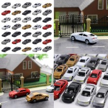 100PCS Ho Gauge Araç Araba 1/87 Bina Kum Masa Manzara Peyzajı