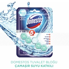 Domestos 5'li Güç Çamaşır Suyu Katkılı Tuvalet Blok