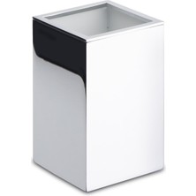 System Banyo Aksesuarları Tezgah Üstü Diş Fırçalığı Krom Renk 100X60X60 Mm