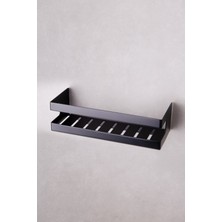 Duş Raf Sistemi Siyah Renk 98X100X250 Mm