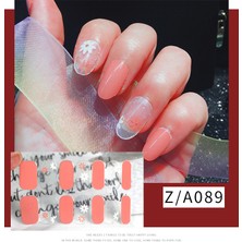 Ocean Tırnak Oje Sticker, Tırnak Dövmesi, Kolay Uygulanabilir, 14'lü Nail Art Set