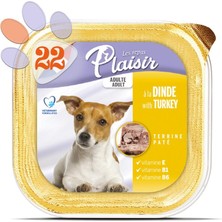 Plaisir Pate 150Gr Hindi Etli Yaş Köpek Maması 22Adet
