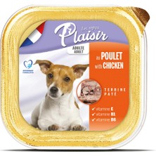 Plaisir Pate 150Gr Tavuk Etli Yaş Köpek Maması 4Adet