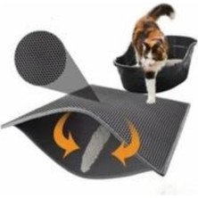 Optimal&Prime Lüx Xxl Büyük Boy Kedi Tuvalet Kabı ( Kare Yataklı Paspaslı Tam Set )