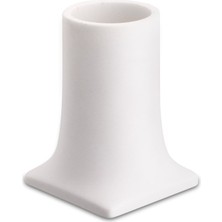 System Banyo Aksesuarları Tezgah Üstü Diş Fırçalığı Beyaz 124x91x91 mm