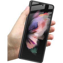 MTK Moveteck Samsung Galaxy Z Fold 4 5g Uyumlu Ekran ve Kasa Koruyucu 360 Süper Pet Nano Cam Çizilmeye Dayanıklı Şeffaflık Seviyeli