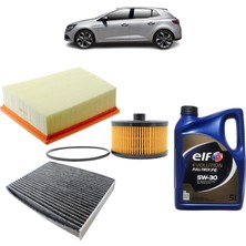 Mais Renault Megane 4 3Plus Karbon Filtre Bakım Seti 1.0 1.2 1.3 Tce Evolution Yağlı 2015 Sonrası KİT1109G