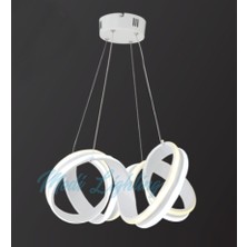 Modi Lighting Ikili 4burgulu Beyaz LED Avize MD30