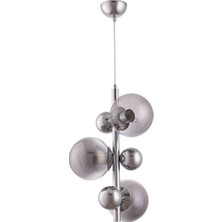 Modi Lighting Krom Metal Toplu 3'lü Krom Sarkıt Avize Mod-Ck-Sl-3k