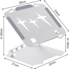 FIY Dizüstü Bilgisayar Standı Notebook Standı Tablet Ayarlanabilir Stand Dizüstü Katlanır Stand Laptop Masaüstü Taşınabilir Stand (Yurt Dışından)