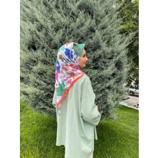 Ipekyolu Eşarp Siyane Scarf Pamuklu Çiçek Desenli Soft Eşarp 00603