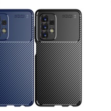 Kny Samsung Galaxy A23 Kılıf Karbon Desenli Lux Negro Silikon