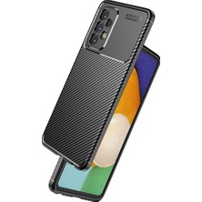 Kny Samsung Galaxy A23 Kılıf Karbon Desenli Lux Negro Silikon