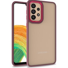 Kny Samsung Galaxy A33 Kılıf Silikon Kenarlı Renkli Flora Kapak