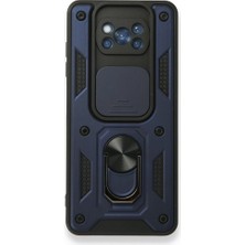 Kny Xiaomi Poco X3 Nfc Kılıf Ultra Korumalı Yüzüklü Manyetik Sürgülü Vega Kapak