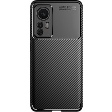 Kny Xiaomi 12 Kılıf Karbon Desenli Lux Negro Silikon