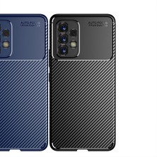 Kny Samsung Galaxy A73 Kılıf Karbon Desenli Lux Negro Silikon