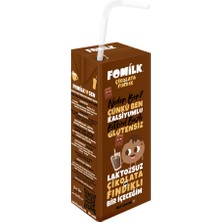 Fomilk Çikolata & Fındık Sütü 200 Ml Glutensiz Bitkisel Bazlı Laktozsuz Vegan