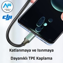 JEYI 50cm USB 3.1Gen2 10G USB Type-C (Erkek) to Type-C (Erkek) Data ve Hızlı Şarj Kablosu