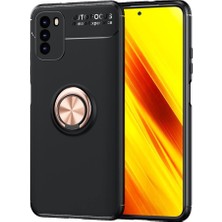 Kny Xiaomi Redmi Note 9 4g Kılıf Yüzüklü Manyetik Ravel Silikon