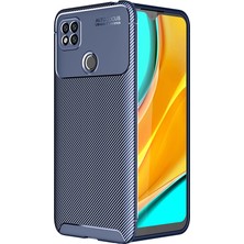 Kny Xiaomi Redmi 9c Kılıf Karbon Desenli Lux Negro Silikon