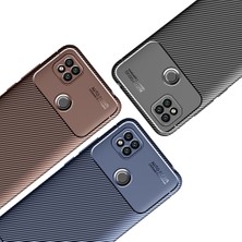 Kny Xiaomi Redmi 9c Kılıf Karbon Desenli Lux Negro Silikon