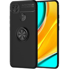 Kny Xiaomi Redmi 9c Kılıf Yüzüklü Manyetik Ravel Silikon