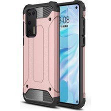 Kny Huawei P40 Kılıf Çift Katmanlı Armour Case