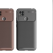 Kny Xiaomi Redmi 9c Kılıf Karbon Desenli Lux Negro Silikon