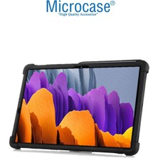 Microcase Samsung Tab S7 Fe Lte 12.4 2021 SM-T735C SM-T735 T736 T730 Standlı Silikon Kılıf-Siyah