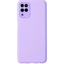 Fitcase Samsung Galaxy A22 Glass Kamera Korumalı Lansman Silikon Kapak