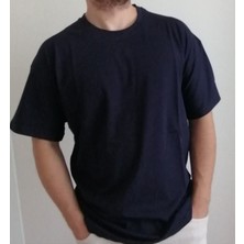 Zarento Lacivert Unisex Basic Tshirt