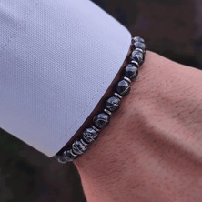 Clays Jewellery Hematit Doğal Taş Makrome Bileklik