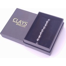 Clays Jewellery Hematit Doğal Taş Makrome Bileklik