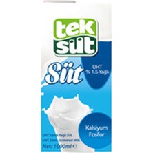 Teksüt Yarım Yağlı Süt 1 Lt