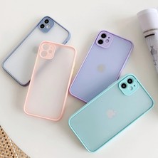 Kny Apple Iphone 11 Kılıf Renkli Kenarlı Kamera Korumalı Buzlu Hux Kapak