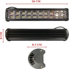 Techmaster 240W 80 LED Quattro Off Road Gündüz Sis Farı Lambası 36CM 12V