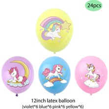 Ybltd Unicorn Balonlar Parti Malzemeleri Lateks Balon 24 Adet (Yurt Dışından)